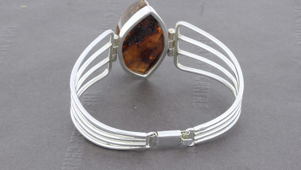 Italian Handmade Bangle German Baltic Amber 925 Solid Sterling Silver - BAN004 RRP £295!!!