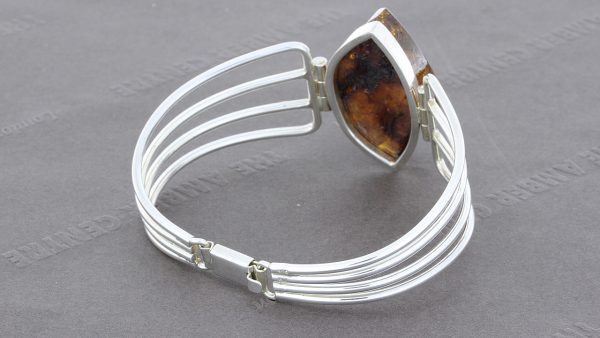 Italian Handmade Bangle German Baltic Amber 925 Solid Sterling Silver - BAN004 RRP £295!!!