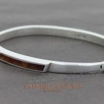 German Baltic Amber Handmade Elegant Bangle 925 Solid Sterling Silver BAN011 RRP£195!!!