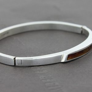 German Baltic Amber Handmade Elegant Bangle 925 Solid Sterling Silver BAN011 RRP£195!!!