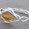 German Baltic Amber Bangle Handmade 925 solid sterling silver BAN016 RRP £295!!!