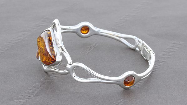 German Baltic Amber Bangle Handmade 925 solid sterling silver BAN016 RRP £295!!!