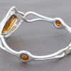 German Baltic Amber Bangle Handmade 925 solid sterling silver BAN016 RRP £295!!!