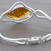 German Baltic Amber Bangle Handmade 925 solid sterling silver BAN016 RRP £295!!!