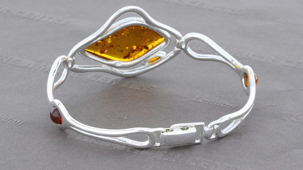 German Baltic Amber Bangle Handmade 925 solid sterling silver BAN016 RRP £295!!!