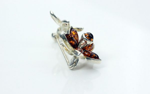 Italian Style Handmade German Baltic Amber Elegant Brooch BD016 RRP£55!!!