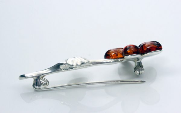 Italian Design Handmade German Baltic 925 Silver Elegant Brooch BD021 RRP£70!!!