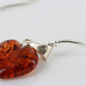 Italian Style Valentine's Day Amber Heart Bracelet