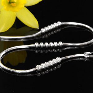 Italian Bracelets 925 Silver Snake Chain +Silver elements 8"/20cm- CH037 RRP£30!!!