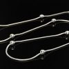 ITALIAN Snake 925 Silver Chain/Necklace +Silver Elements 18″/45cm – CH062 RRP£35!!!