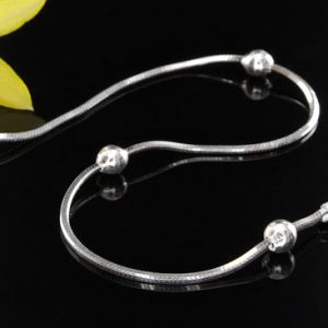 Italian Bracelets 925 Silver Snake Chain+Silver elements 7"/17.5cm-CH064 RRP£30!!!