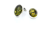 Clips on Earrings German Baltic Amber 925 Silver Handmade CL018 RRP£70!!!