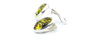 Clips on Earrings German Baltic Amber 925 Silver Handmade CL018 RRP£70!!!
