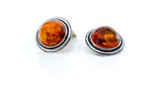 Clip on Earrings German Elegant Baltic Amber 925 Silver Handmade CL023 RRP£90!!!