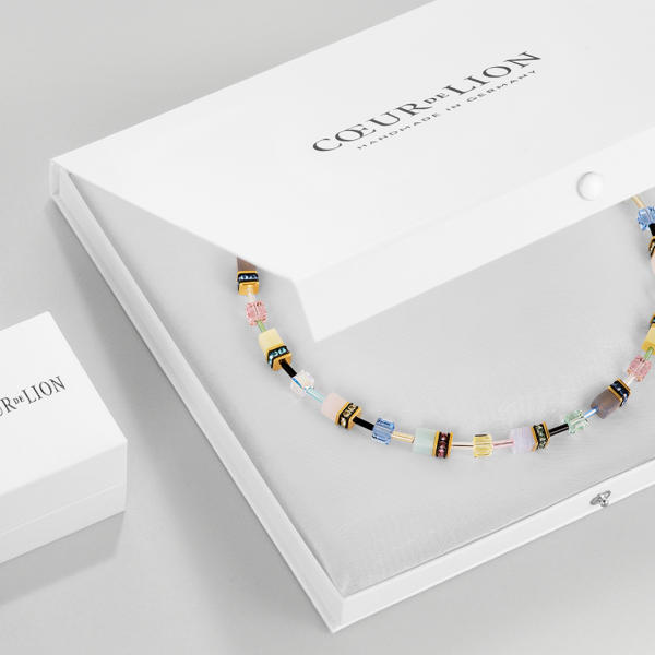 German Handmade Coeur De Lion Crystals & Pearls Necklace-4761/1700 RRP 125!!!