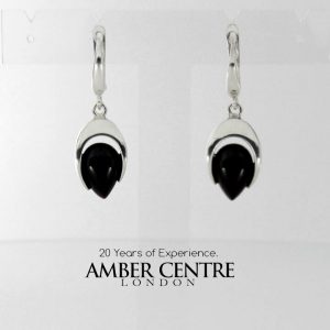 EARRINGS ITALIAN STYLE GERMAN BALTIC HANDMADE AMBER 925 SILVER E0060 RRP£60!!!