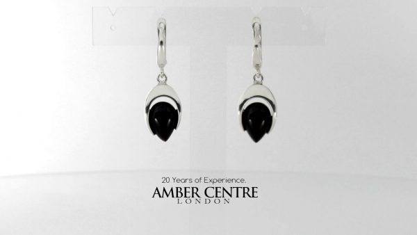 EARRINGS ITALIAN STYLE GERMAN BALTIC HANDMADE AMBER 925 SILVER E0060 RRP£60!!!