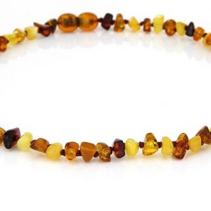 Teething Baby/Child Necklace Genuine Natural Multicoloured Baltic Amber A09163 RRP£25!!!