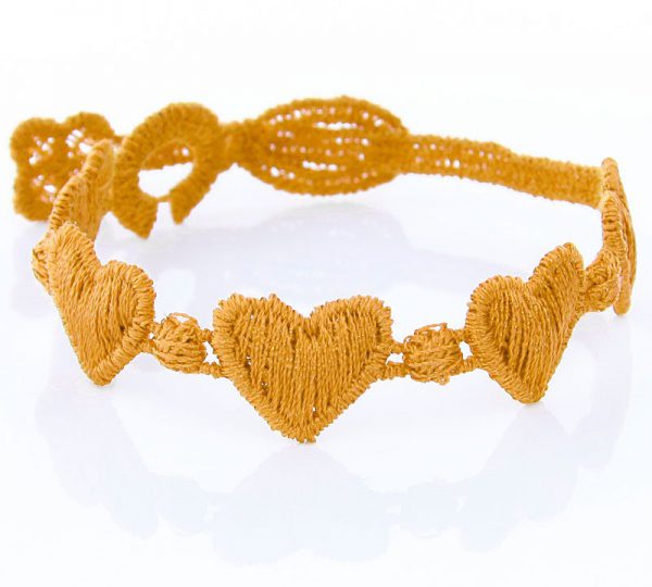 Yellow Cruciani Kids Heart Bracelet