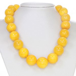 German Antique Butterscotch Handmade Baltic Amber Bead Necklace A0233 RRP£14999!!!
