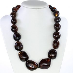 Dominican Large Blue Amber Beads Unique and RARE 182 gr - A0181 RRP£10500!!!