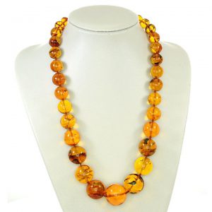 German Genuine Amber Beads with Insects Natural Museum of London Verified - A0373 RRP£8500!!!