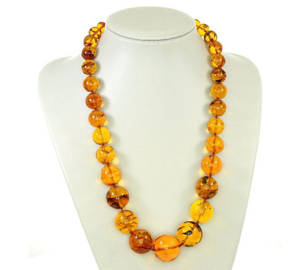German Genuine Amber Beads with Insects Natural Museum of London Verified - A0373 RRP£8500!!!
