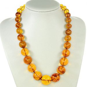 German Genuine Amber Beads with Insects Museum Verified - A0372 RRP£8250!!!