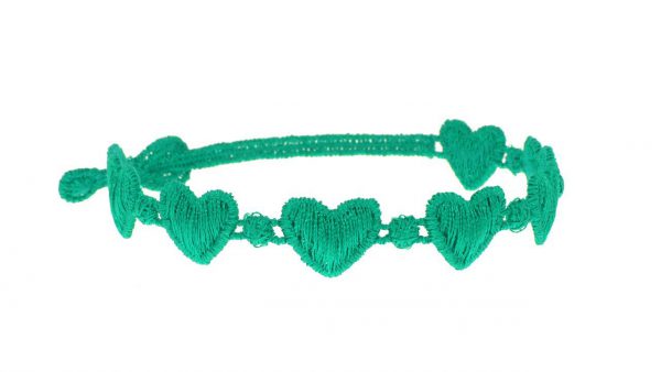 Cruciani Turquoise Green Hearts Bracelet