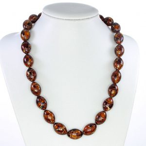 German Baltic Amber Mosaic Unique designer Genuine Beads - A0013 RRP£695!!!