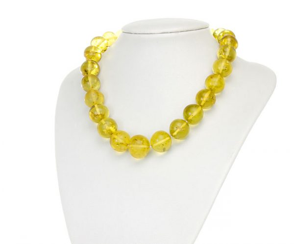 Mexican Genuine Amber Bead Necklace Made From One Amber Piece A0754 RRP£3500!!!