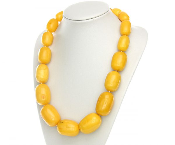 German Antique Very Rare Baltic Amber Bead Necklace Large - A0194 RRP£35000!!!