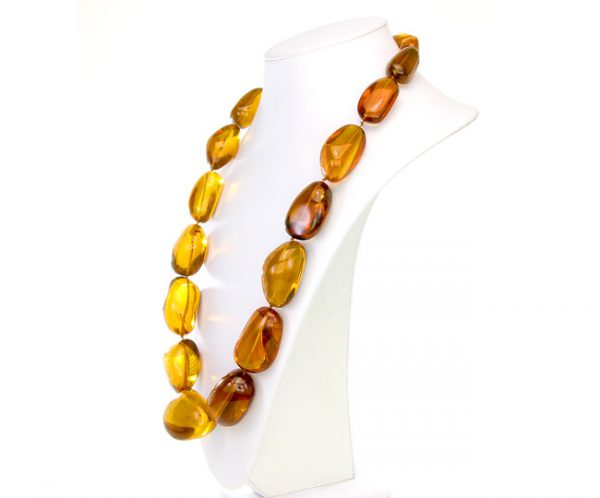 Dominican Handmade Genuine Amber Bead Necklace Unique - A0189 - RRP£14250!!!