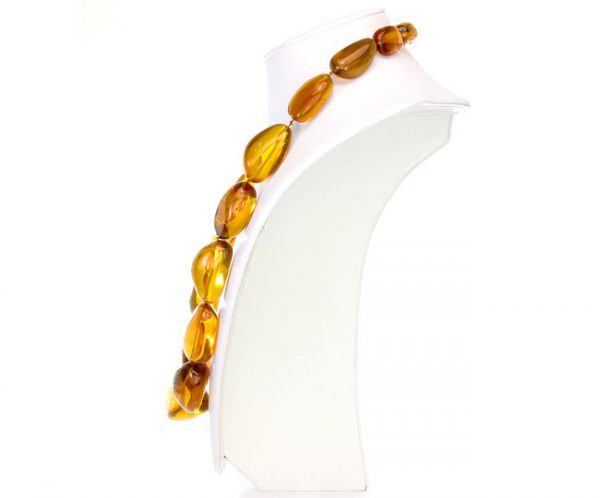 Dominican Handmade Genuine Amber Bead Necklace Unique - A0189 - RRP£14250!!!