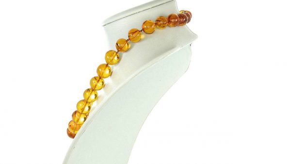 Rare Collectable German Museum Verified Genuine Amber Beads With Insects A0374