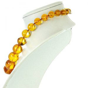 German Genuine Amber Beads with Insects Natural Museum of London Verified - A0371 RRP£6500!!!
