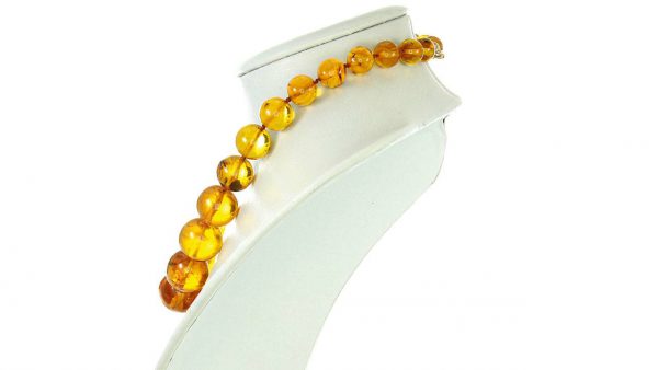 German Genuine Amber Beads with Insects Natural Museum of London Verified - A0371 RRP£6500!!!