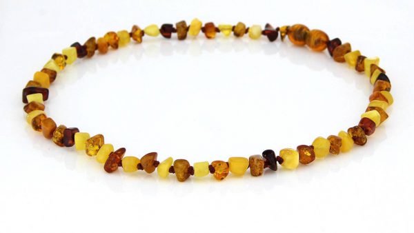 Teething Baby/Child Necklace Genuine Natural Multicoloured Baltic Amber A09163 RRP£25!!!