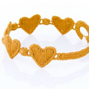 Yellow Cruciani Kids Heart Bracelet