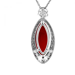 RED Handmade GERMAN BALTIC AMBER PENDANT 925 SILVER- RE004 RRP £225!!!