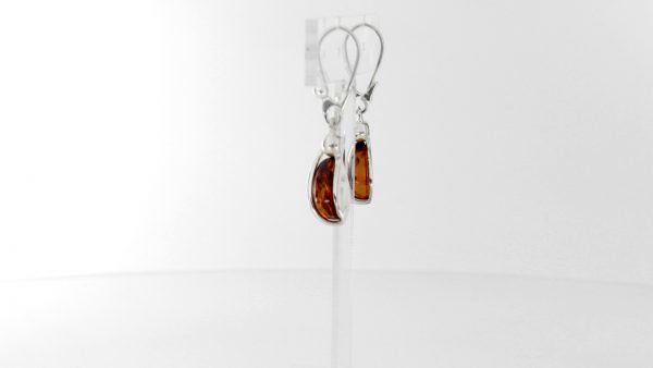 EARRINGS ITALIAN DESIGN GERMAN BALTIC AMBER HANDMADE 925 SILVER E0054 RRP £45!!