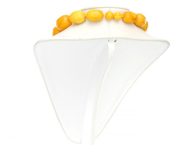 Antique German Baltic Amber Unique Bead Necklace Large- A0131 RRP£30000!!!