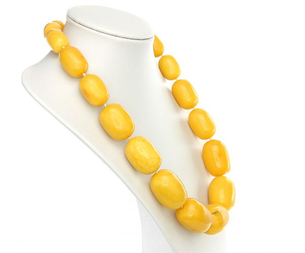 German Antique Very Rare Baltic Amber Bead Necklace Large - A0194 RRP£35000!!!