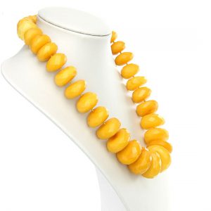Antique German Butterscotch Faceted Amber Bead Necklace Handmade 265 grams-A0119 RRP£24999!!!