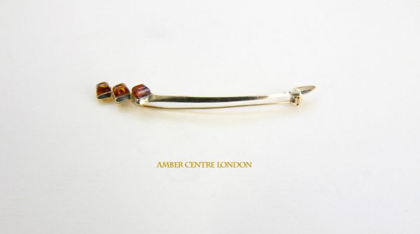 Italian Handmade Elegant German Baltic Amber Brooch in 9ct solid Gold GB0005 RRP£275!!