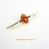Italian Handmade Elegant German Baltic Amber Brooch in 9ct Gold GB0008 RRP£375!!!