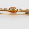 Italian Handmade Elegant German Baltic Amber in 14ct Gold Brooch GB0021 RRP£550!!!