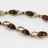 ITALIAN HANDMADE GERMAN BALTIC AMBER BRACELET IN 9CT GOLD GBR019-RRP£800!!!
