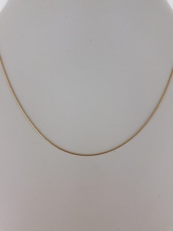 Classic Italian Made Snake Chain 9ct Gold 15 Inch/37.5 cm 0.7mm - GCH006 RRP£165!!