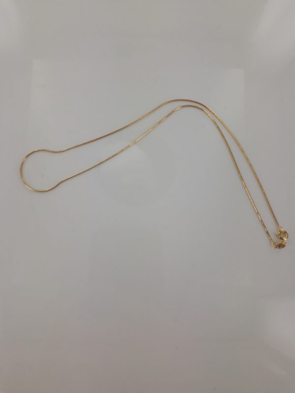 Classic Italian Made Snake Chain 9ct Gold 15 Inch/37.5 cm 0.7mm - GCH006 RRP£165!!